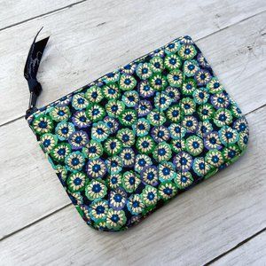 Vera Bradley Daisy Quilted Cosmetic Zip Pouch